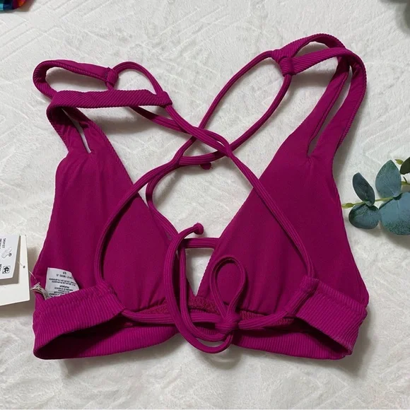 NWT BECCA BY REBECCA VIRTUE Elaine Bralette Bikini Top - Picture 7 of 8